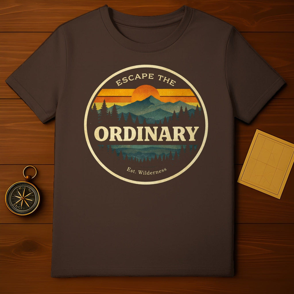 Escape the Ordinary Graphic Tees Wilderness Design Shirt