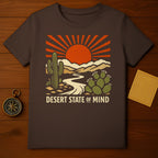 Desert State Of Mind Sunset Cactus Landscape T-shirt