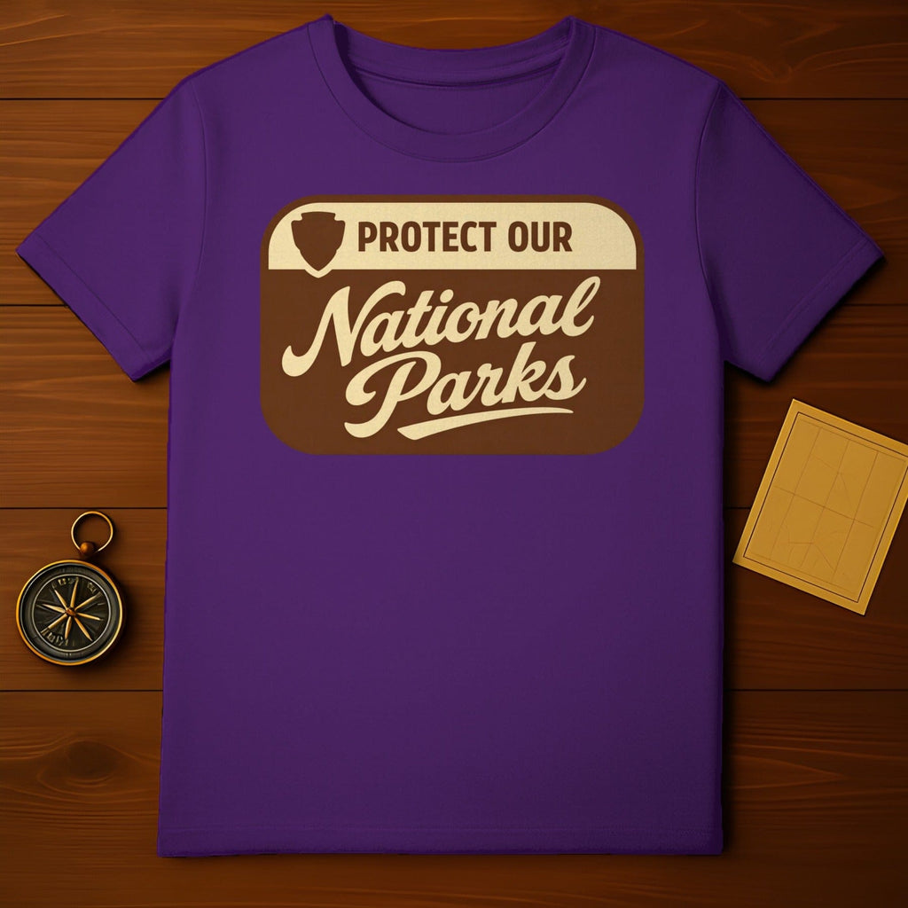 Purple Protect Our National Parks Graphic product type
National Parks
Protect Our Parks
Parks
Nature
Outdoors
Conservation
Environment
Adventure
Travel
Retro Design
Vintage Style
Shield Logo
T-shirt
Purple Shirt
Graphic Tee
Apparel
Clothing
Top
Short Sleeve
Gift
