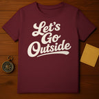 Burgundy Adventure Ready Let's Go Outside product type
T-shirt
Maroon
Burgundy
Outdoor
Adventure
Lets Go Outside
Travel
Explore
Nature
Graphic tee
Quote shirt
Wilderness
Camping
Hiking
Forest
Mountain
Journey
Wanderlust
Retro design
Outdoorsy