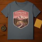 Country Roads Take Me Home Mountain Scene T-shirt