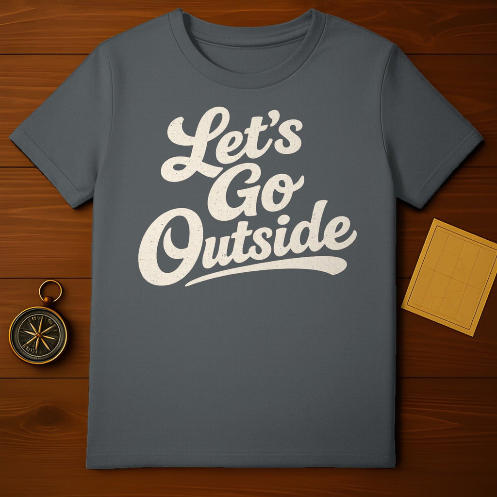 Let's Go Outside Motivational Quote Graphic product type