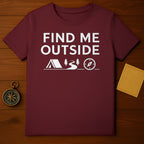 Find Me Outside Camping Graphic T-Shirt Product
