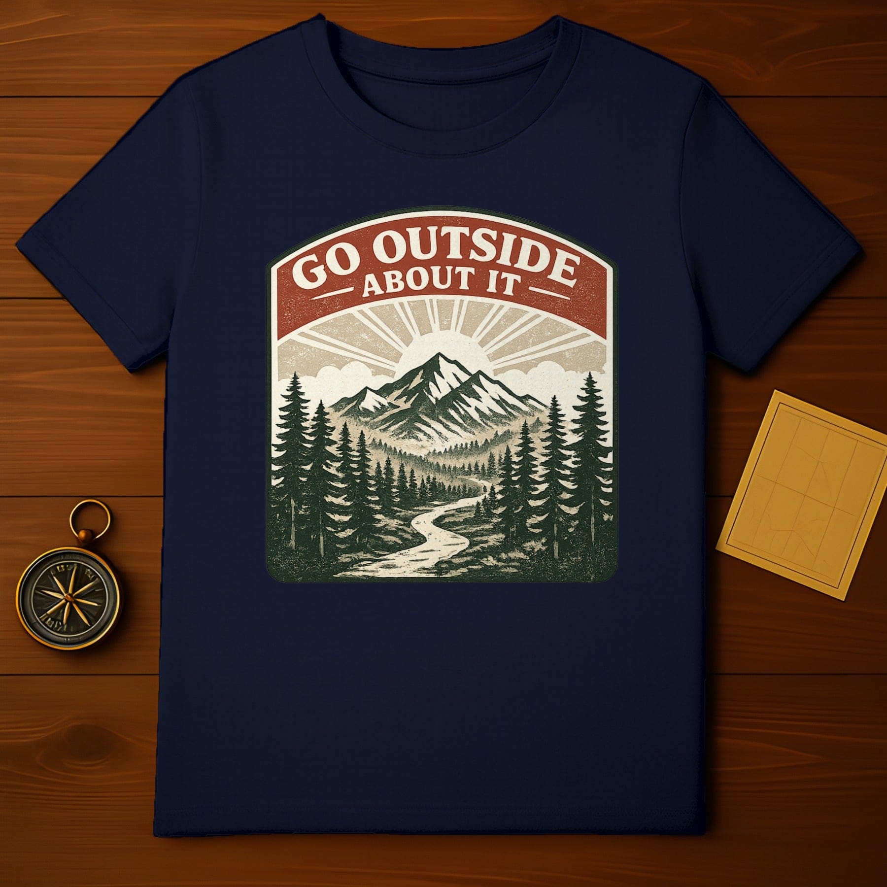 Go Outside About It Scenic Mountain Tee