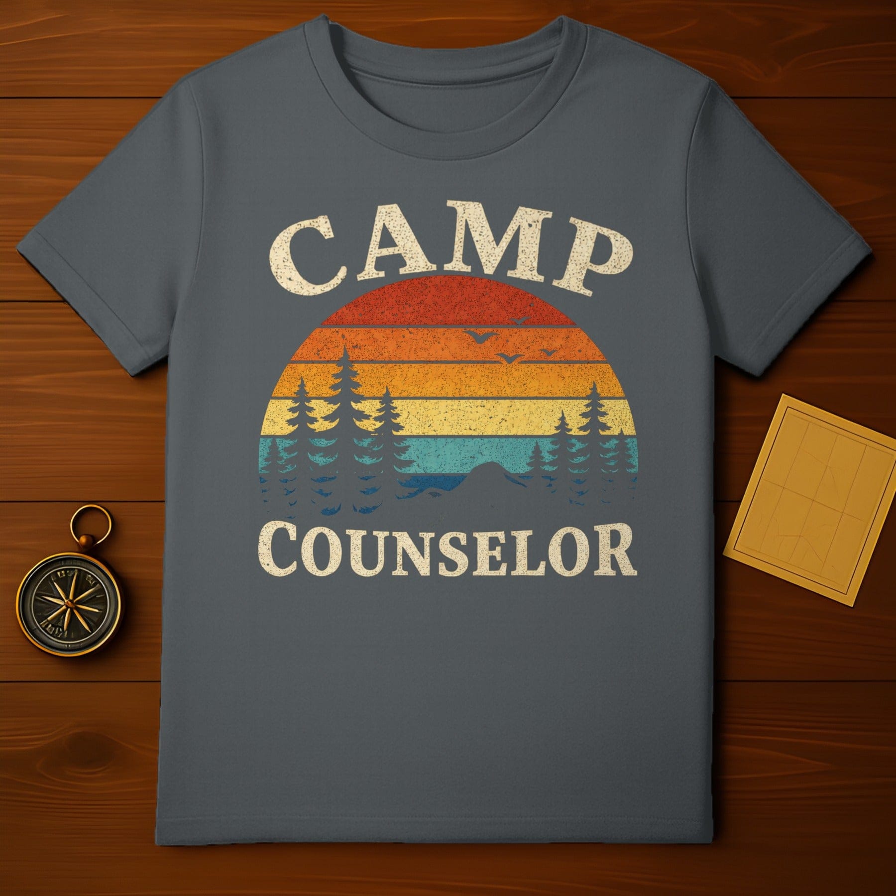 Retro Camp Counselor Shirt Outdoor Adventure Tee