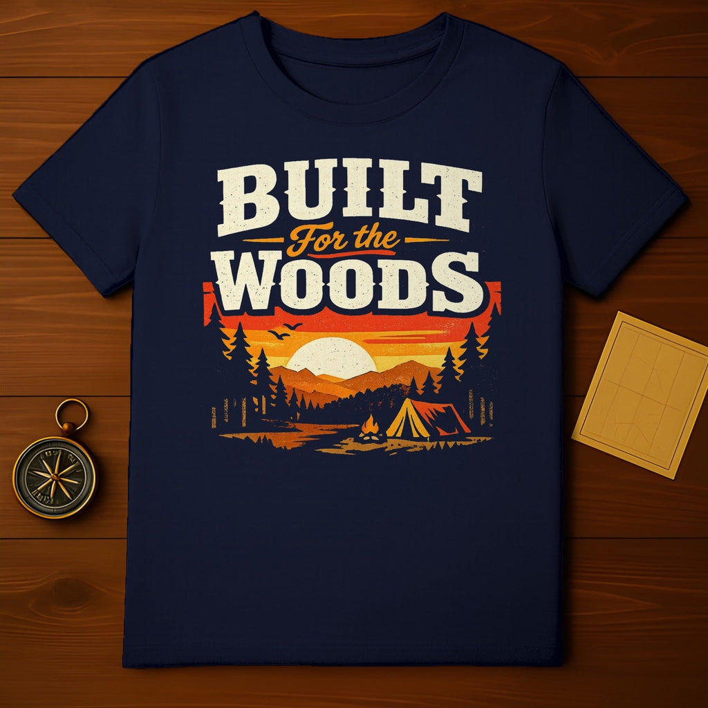 Built For The Woods Graphic Camping T-Shirt