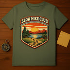 Slow Hike Club Scenic Nature Graphic T-shirt