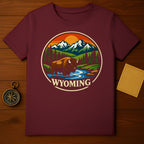 Wyoming Bison Wilderness Mountain River Sunset product type
Wyoming, Bison, Buffalo, Mountains, River, Sunset, Nature, Wildlife, Adventure, Outdoor, Retro, Vintage, Landscape, Scenic, Travel, Yellowstone, Grand Teton, American Bison, Western, State Pride