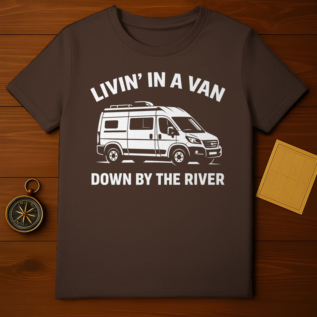 Livin' In A Van Down By The River Graphic T-shirt