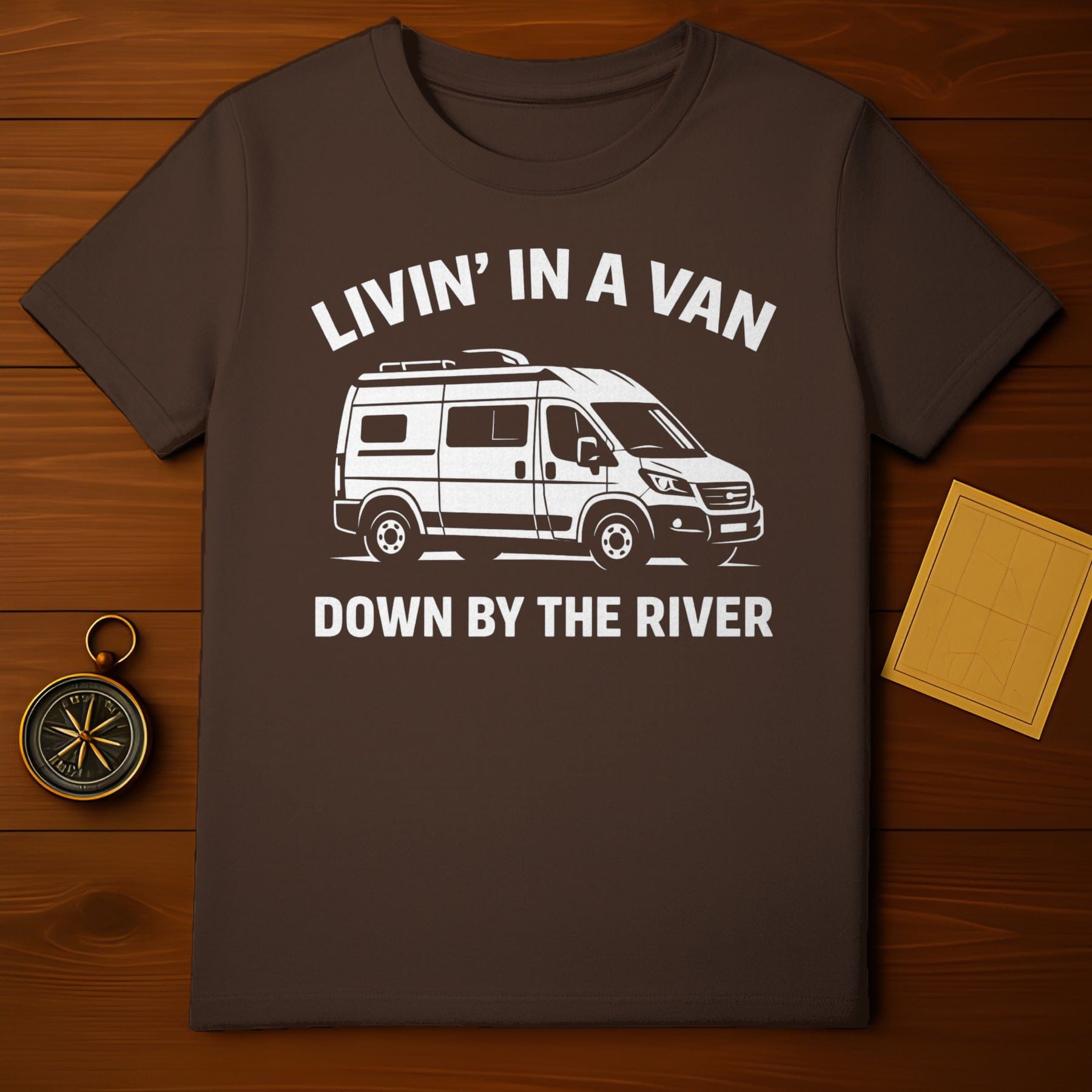 Livin' In A Van Down By The River Graphic T-shirt