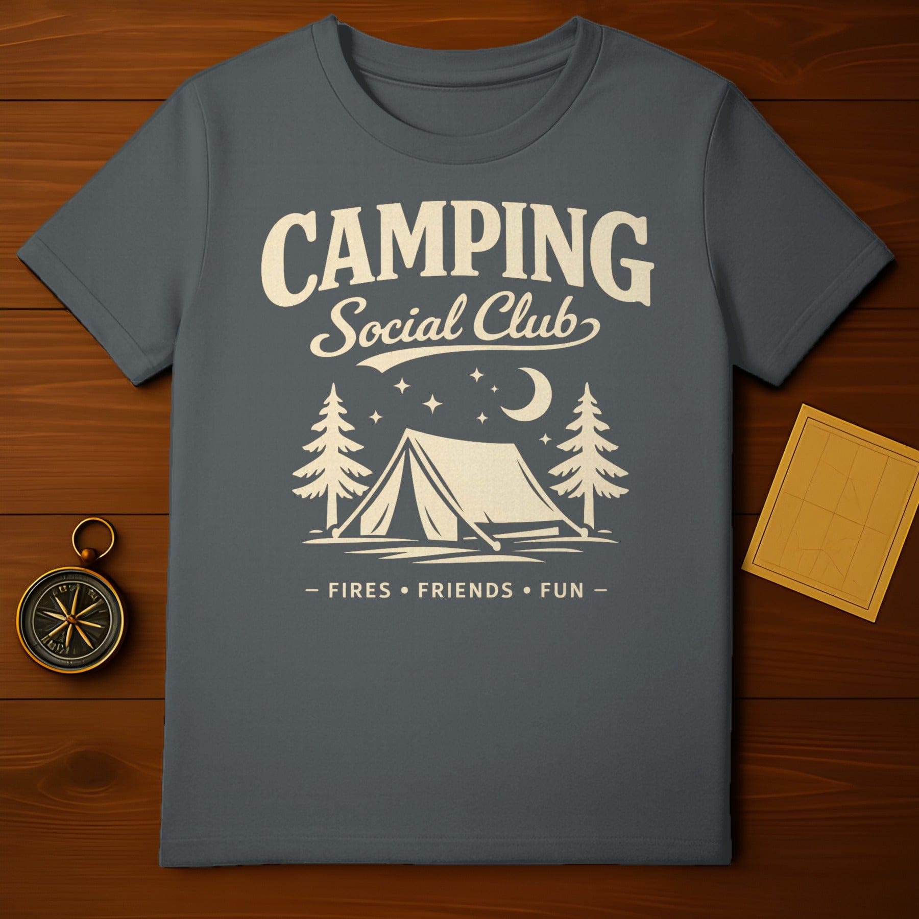 Camping Social Club Fires Friends Fun Design product type