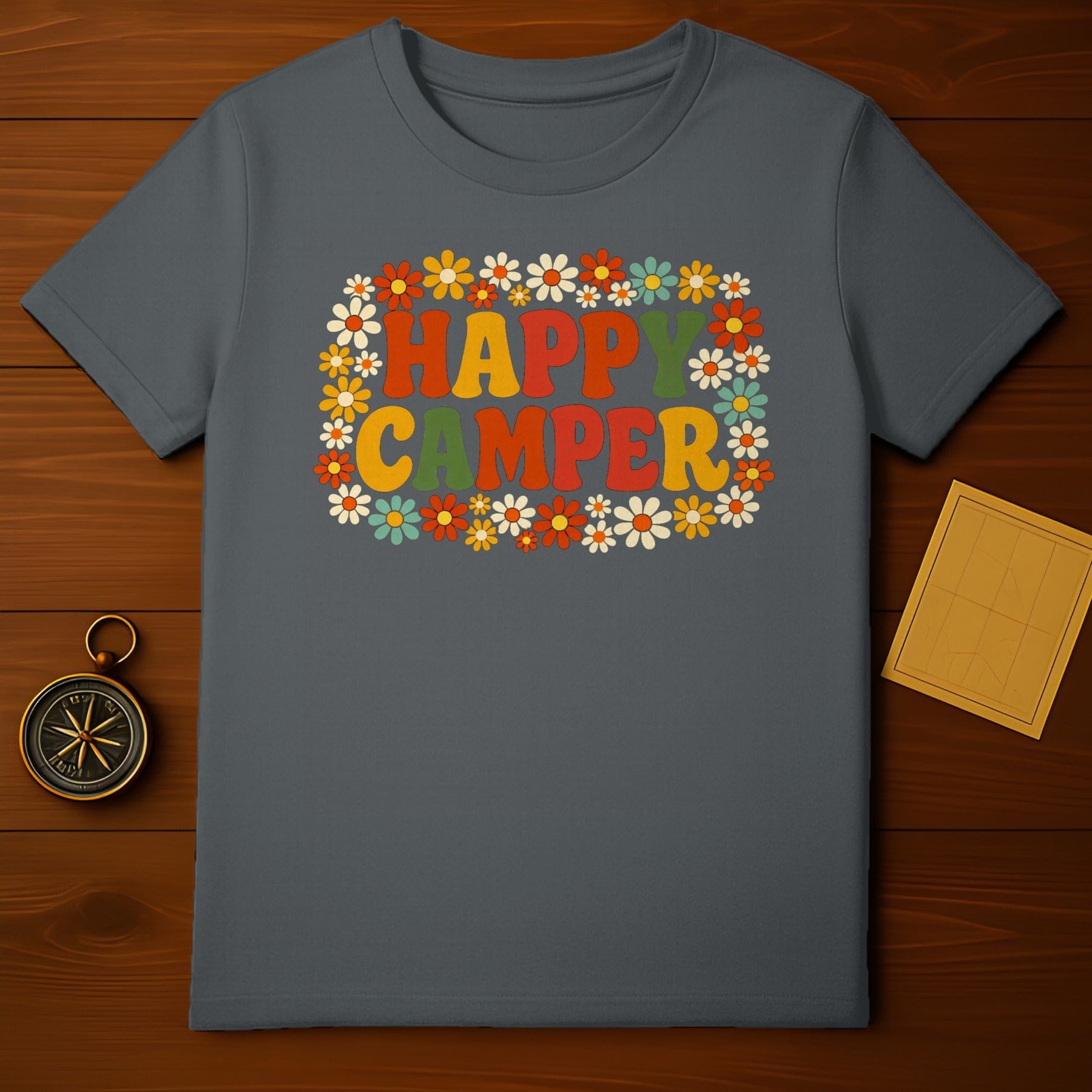 Happy Camper Floral Design Graphic Product Type
Happy Camper
Camping Life
Outdoor Adventure
Floral Print
Retro Design
Vintage Flowers
Nature Lover
Summer Vibes
Festival Style
Road Trip
RV Life
Explorer
Getaway
Mountain Trip
Forest Journey
Wildflower Graphic
Hippie Style
Boho Chic
Positive Vibes
Good Times