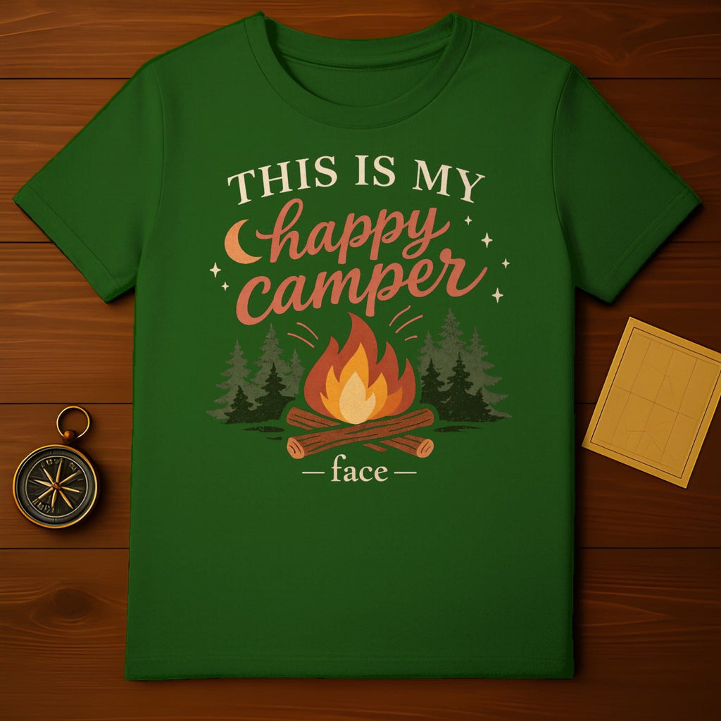 This Is My Happy Camper Face Campfire Forest product type
Camping Shirt
Happy Camper
Campfire Design
Outdoor Apparel
Nature Lover
Forest Theme
Adventure Shirt
Graphic Tee
Green Shirt
Pine Trees
Wilderness Gear
Exploration
Travel Shirt
Camp Life
Outdoorsman
Camper Gift
Scenic Design
Retro Camping
Summer Camp
Outdoor Lifestyle