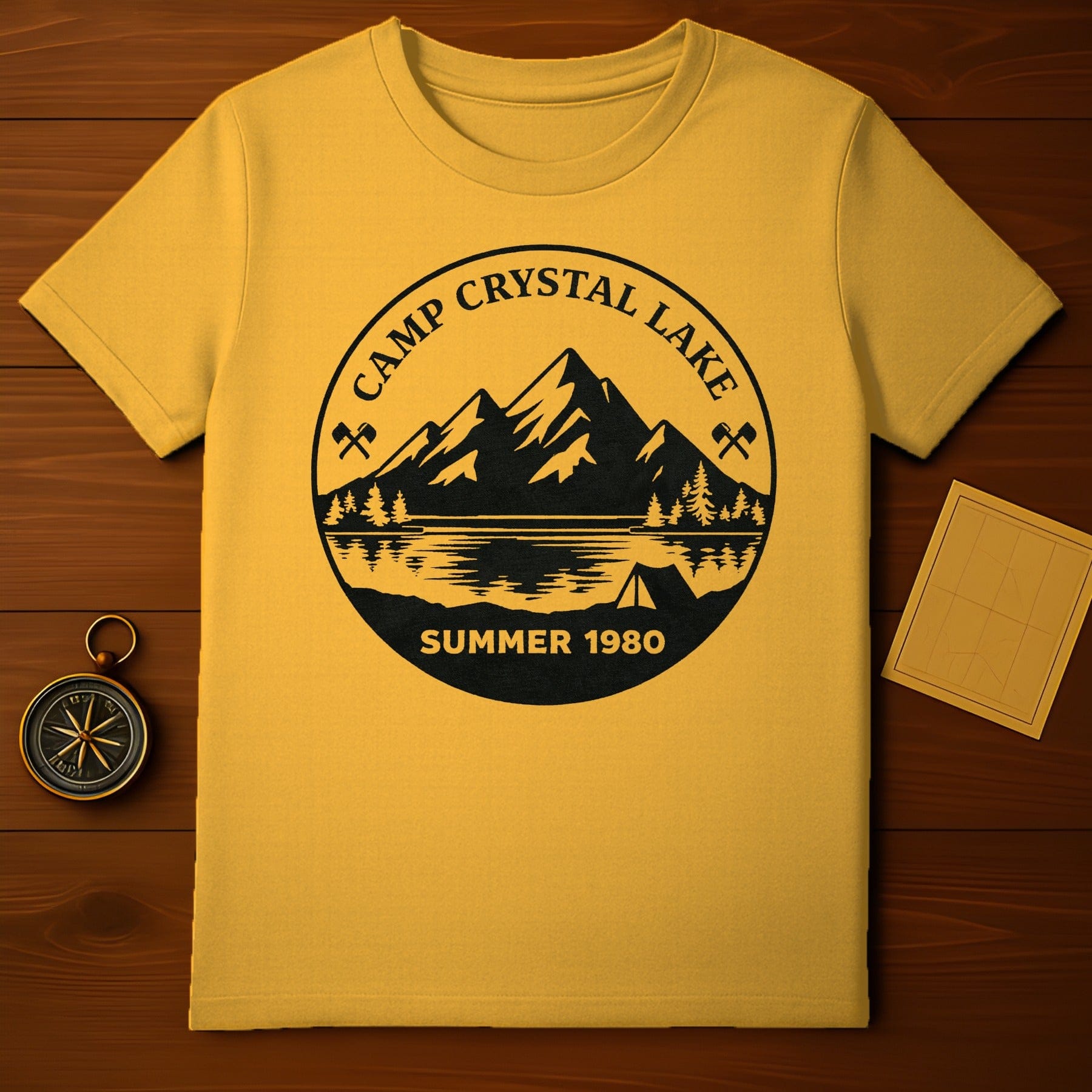 Camp Crystal Lake Summer 1980 Vintage T-Shirt