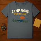 Camp More Worry Less Mountain Sunset Design product type