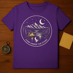 Camp Under The Stars Mountain Night Scene Purple product type