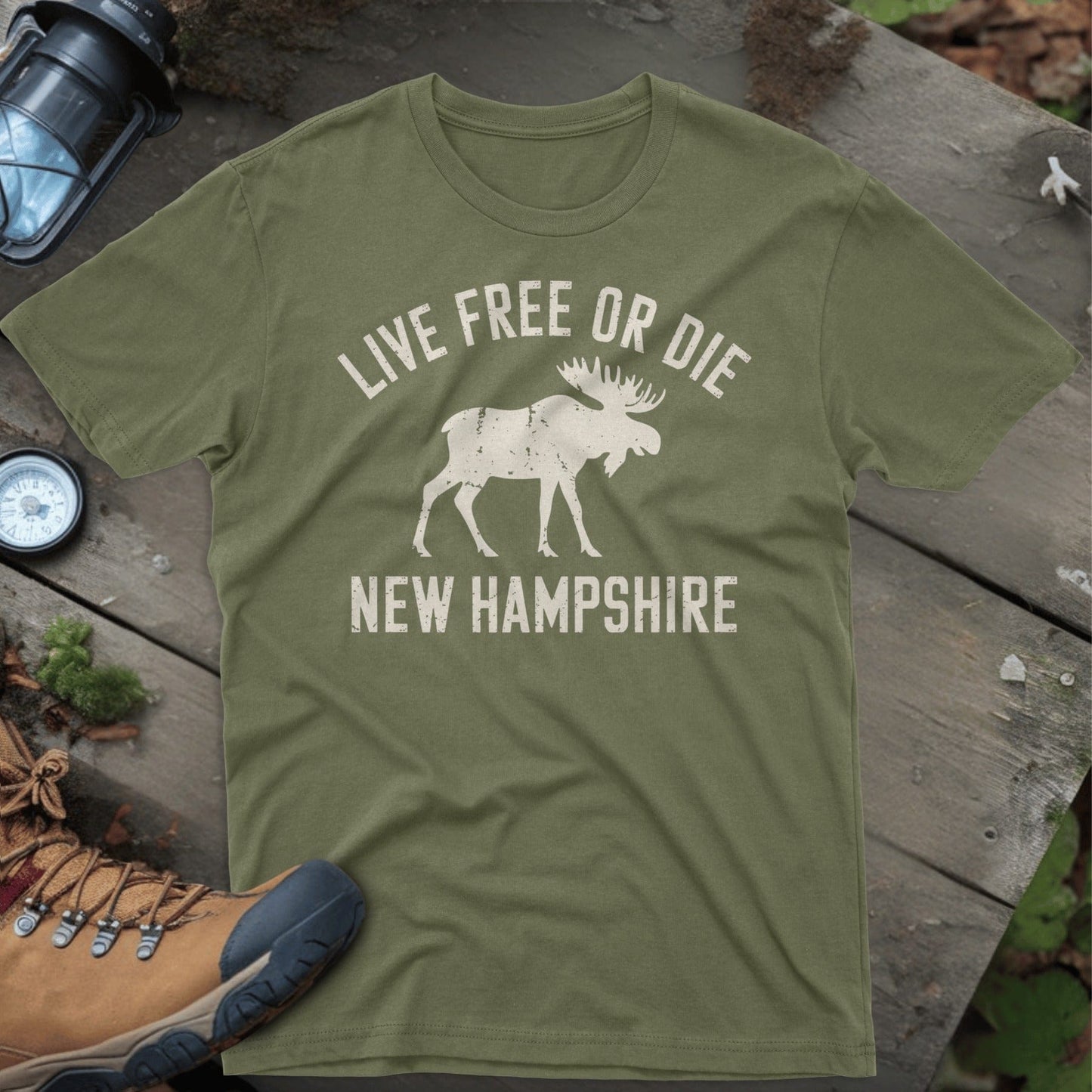 Live Free or Die New Hampshire Moose Shirt product