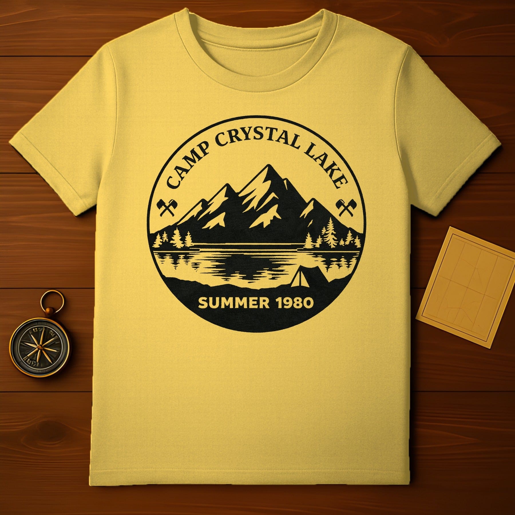 Camp Crystal Lake Summer 1980 Outdoor Adventure Shirt