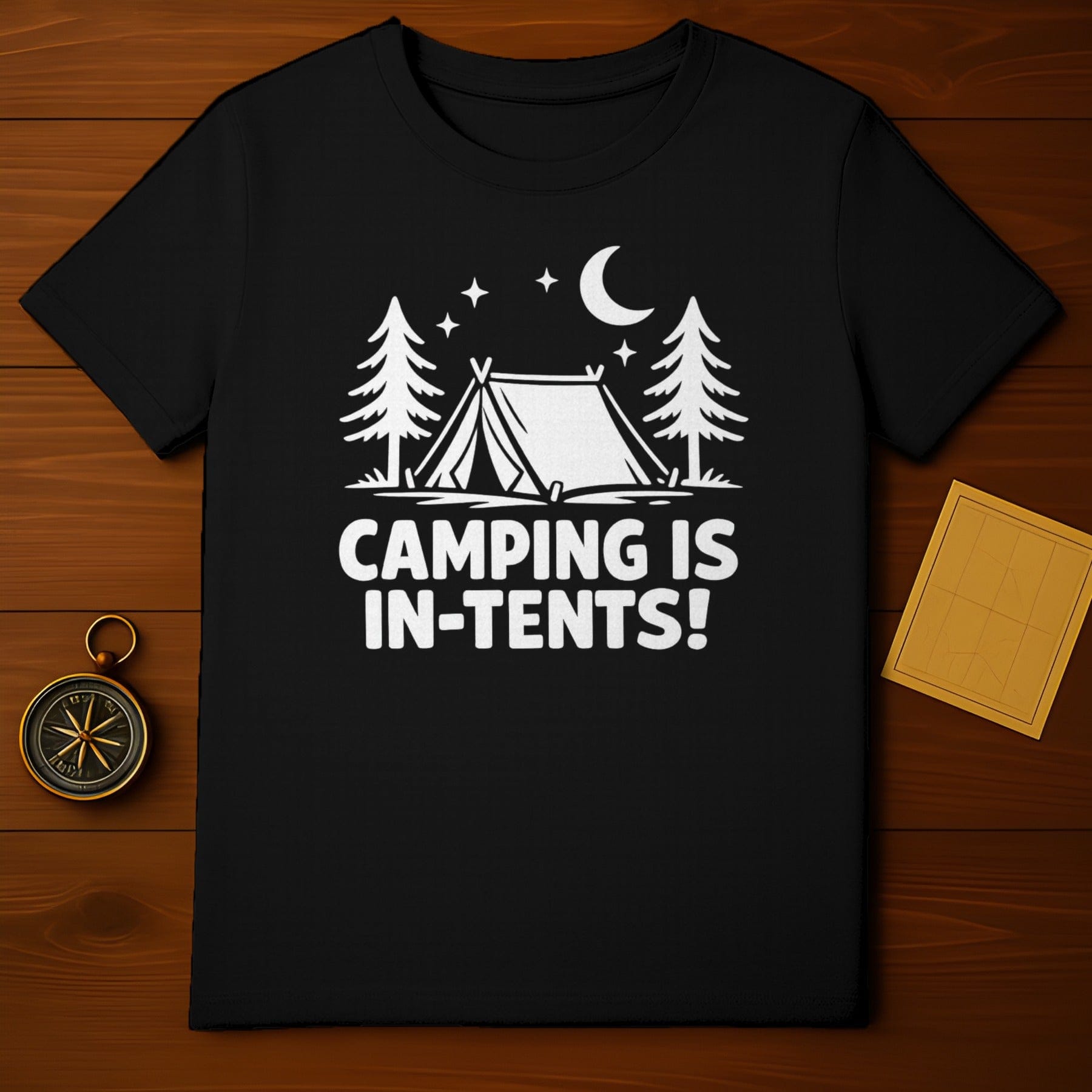 Camping Is In-Tents Funny Camping Graphic T-Shirt