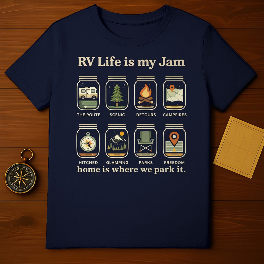 RV Life is My Jam Home is Where We Park It Shirt