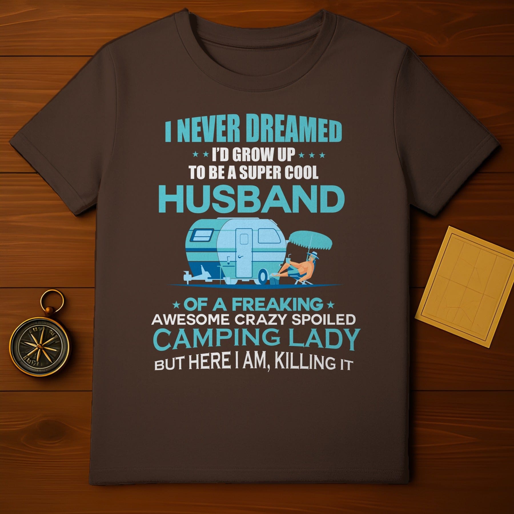 Married a Camping Lady T-Shirt