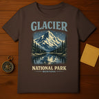 Glacier National Park Montana Scenic Graphic T-shirt