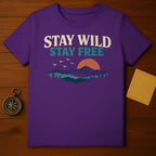 Stay Wild Stay Free Mountains Sunset Birds T-shirt product type

Stay Wild Stay Free, Wild Free Spirit, Mountain Lover, Nature Design, Sunset Graphic, Birds Flying, Outdoor Adventure, Wilderness Tee, Explore World, Travel Theme, Bohemian Vibe, Retro Style, Purple TShirt, Forest Trees, Landscape Art, Inspirational Quote, Wanderlust Shirt, Unique Graphic, Freedom Express, Scenic View
