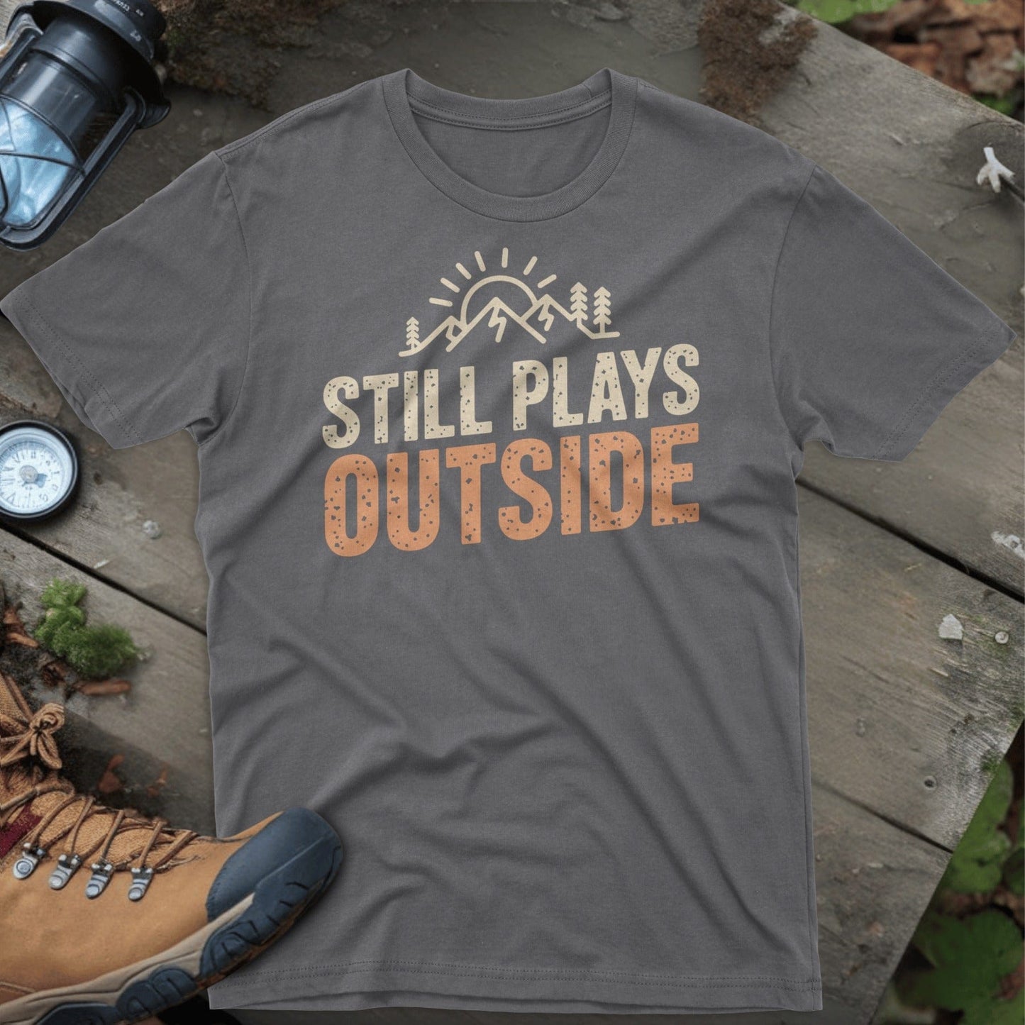 Still Plays Outside Graphic Tee shirt product
