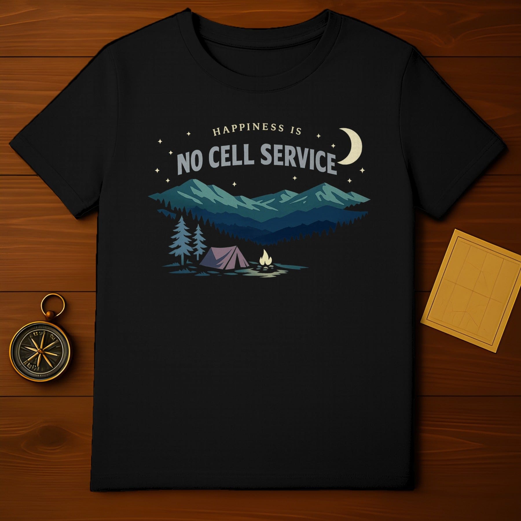 Happiness Is No Cell Service Camping Night Sky product type