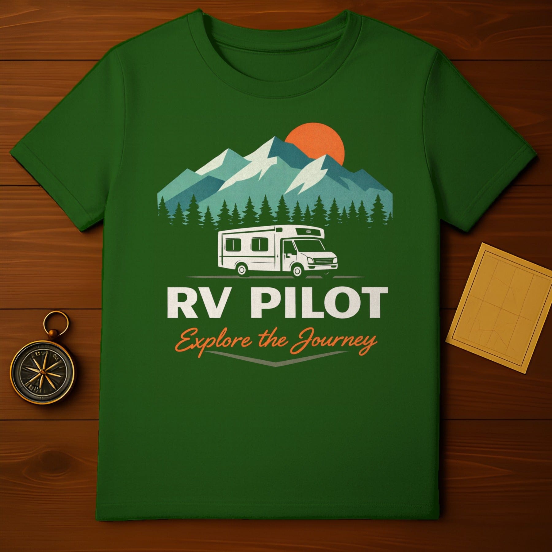 RV Pilot Explore the Journey Camper T-Shirt