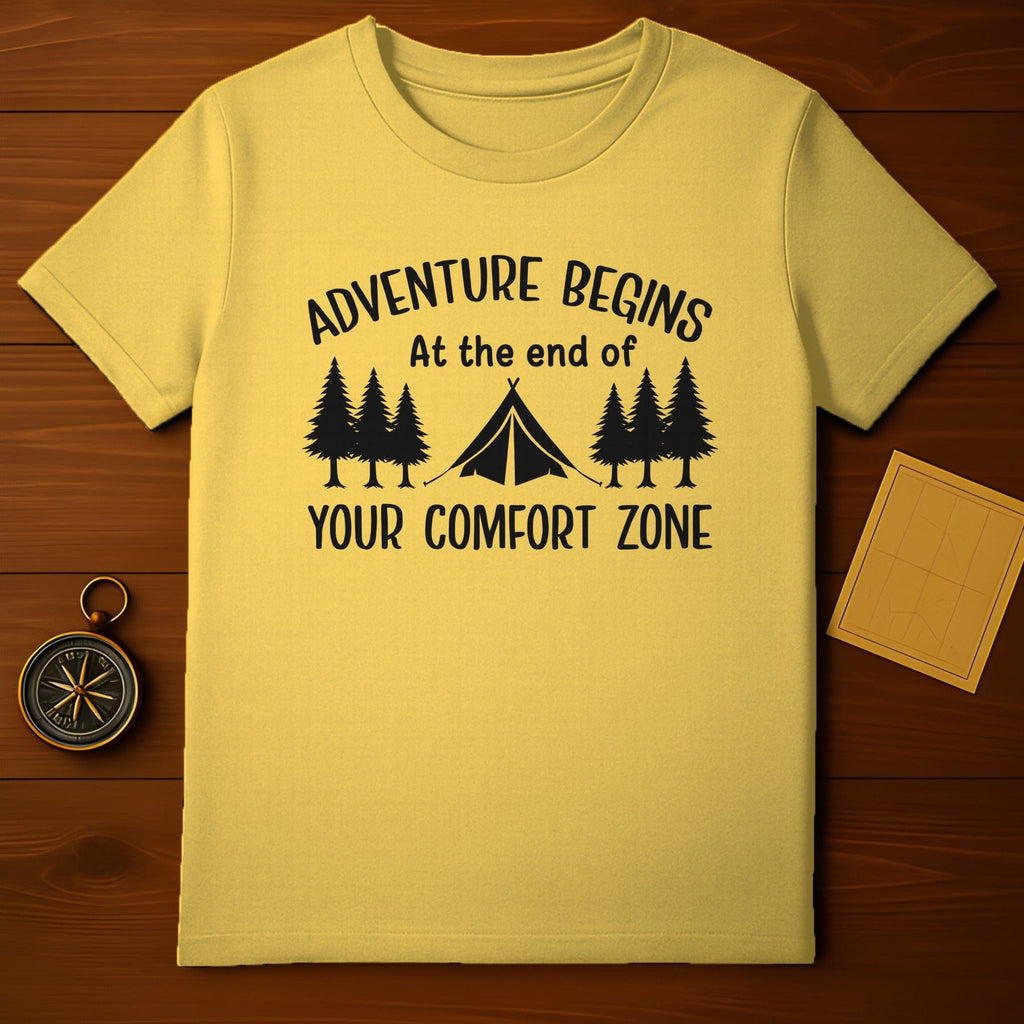 Adventure Begins at the End of Your Comfort Zone shirt