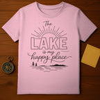 The Lake is My Happy Place T-Shirt for Outdoors Lovers