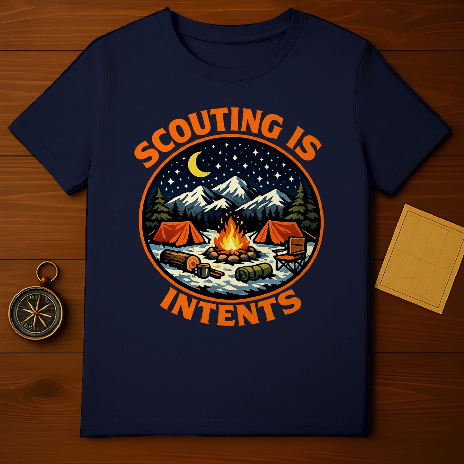 Scouting Is Intents T-Shirt for Nature Camping Enthusiasts