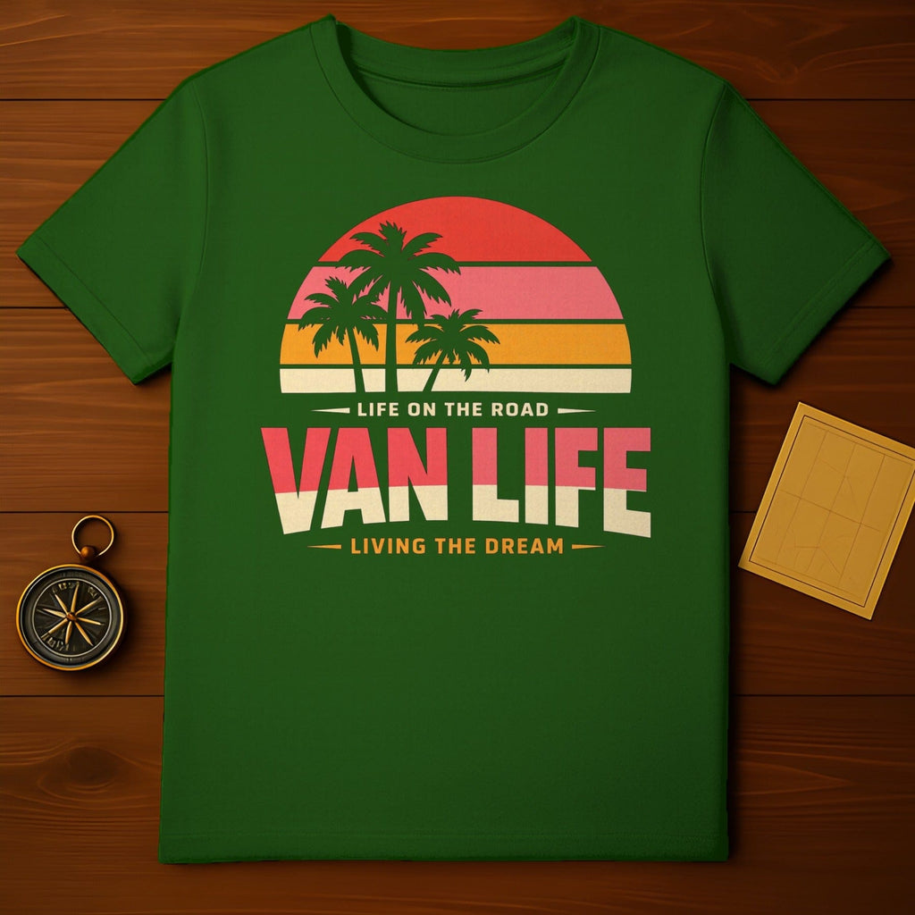 LIFE ON THE ROAD VAN LIFE LIVING THE DREAM product type
Van Life
Road Trip
Living The Dream
Life On The Road
Retro Sunset
Palm Trees
Adventure Tee
Travel Shirt
Wanderlust Apparel
Camper Van Design
Outdoor Enthusiast
Nature Lover
Summer Graphic
Vintage Aesthetic
Explore More
Freedom Lifestyle
Beachy Vibes
Vacation Shirt
Sunset Graphic
Green T-Shirt