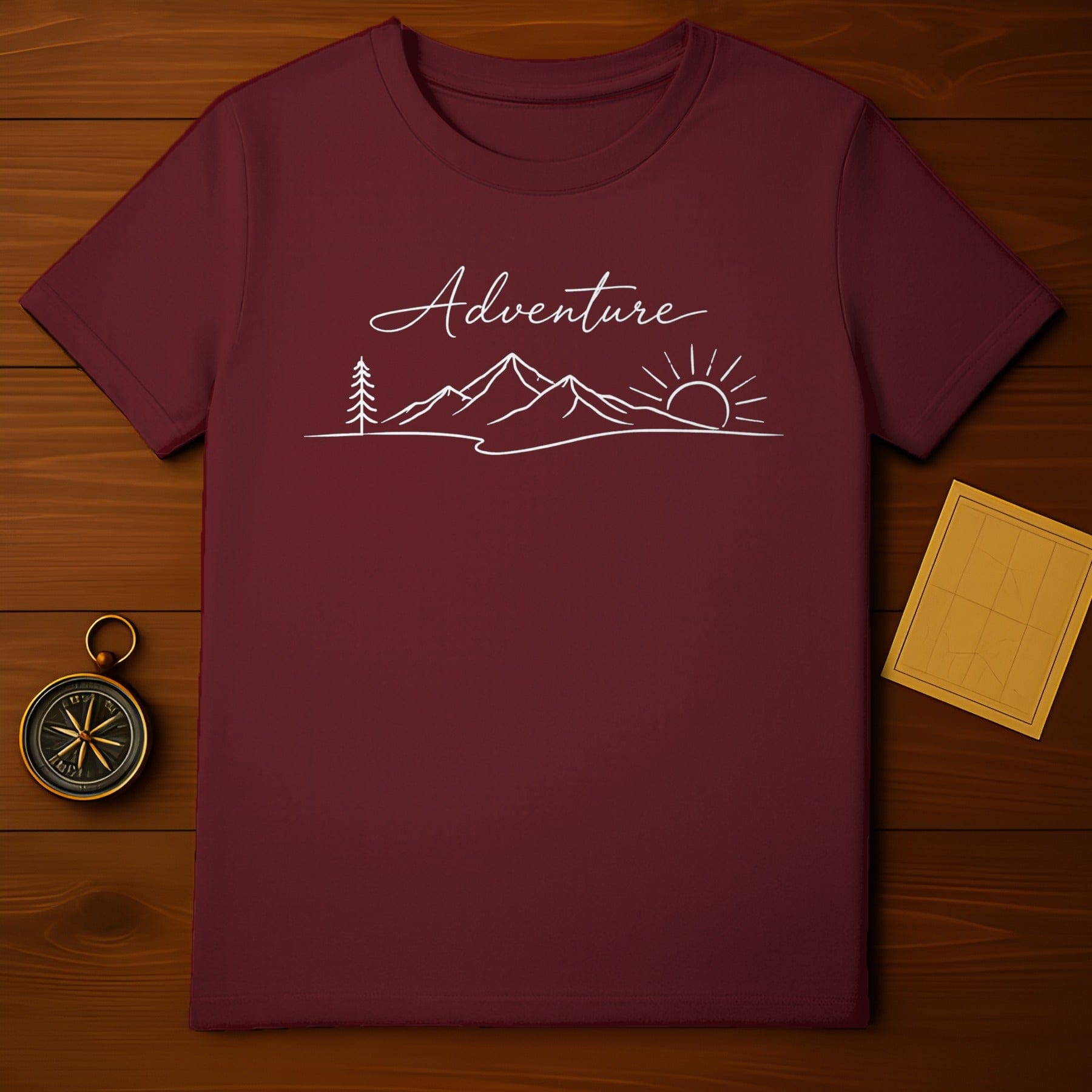 Adventure Mountain Sunrise Graphic T-shirt