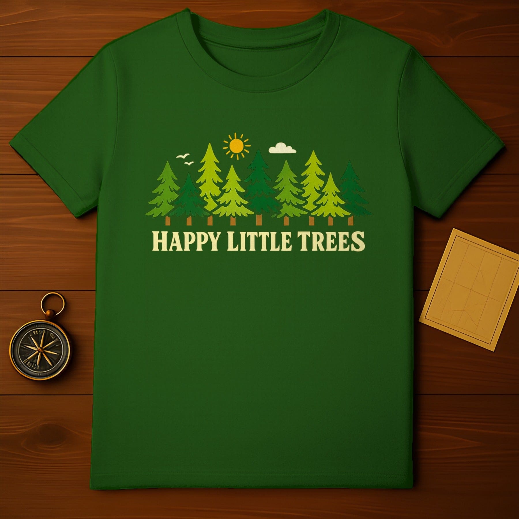 Happy Little Trees Forest Graphic T-shirt