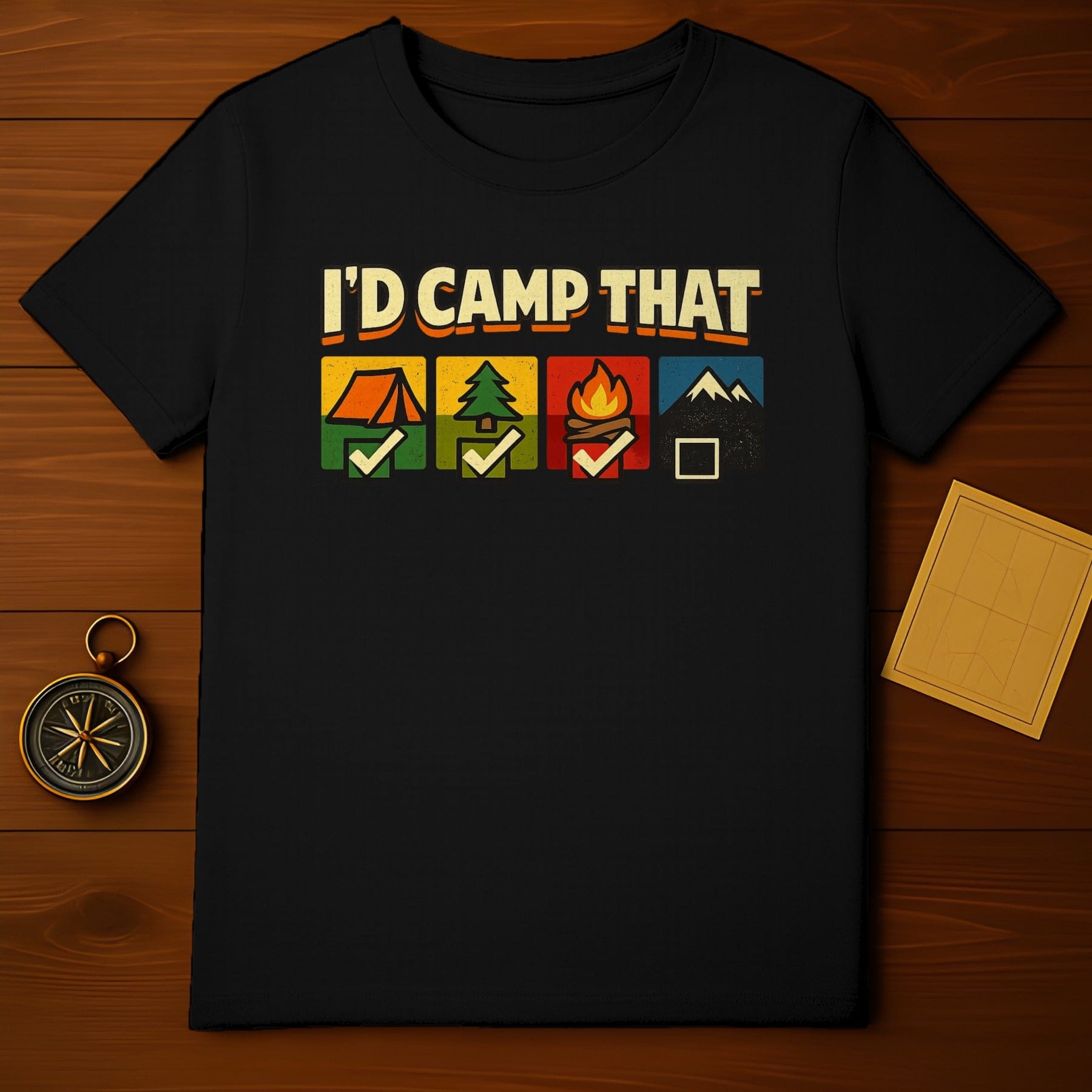 I'd Camp That Outdoor Adventure T-Shirt Product