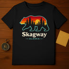 Skagway Alaska Bear Sunset Trees Graphic Art product type