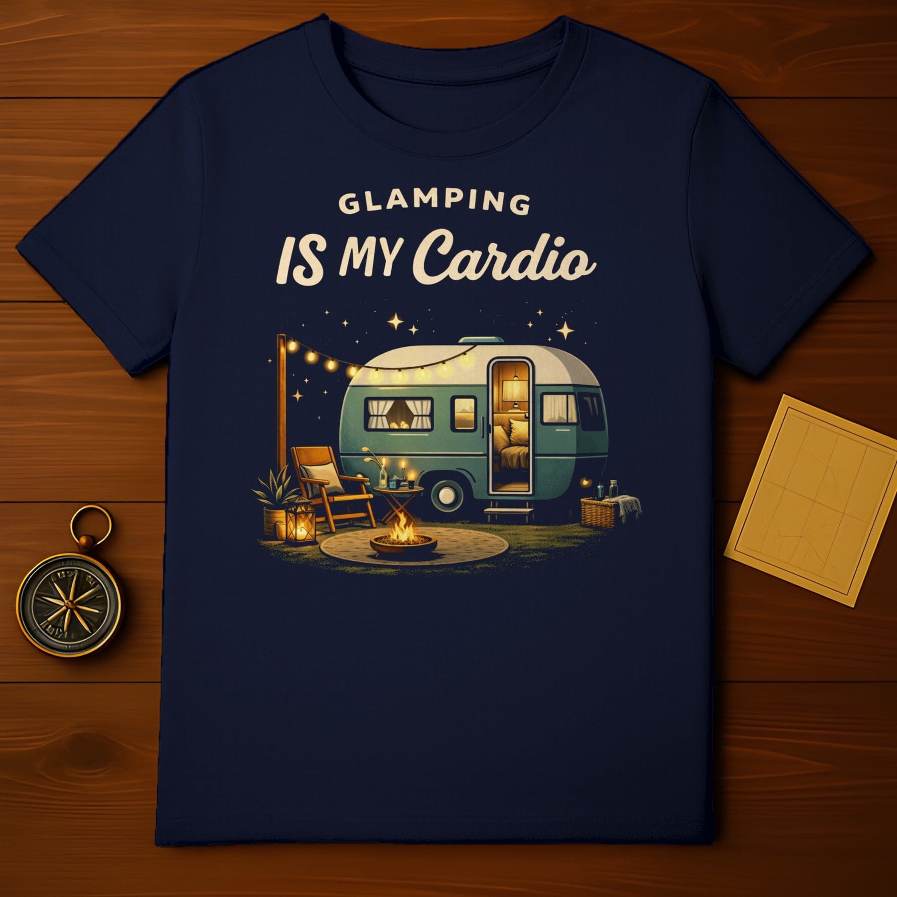 Glamping Is My Cardio Camping Caravan T-Shirt