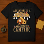 Adventure Is A Mountain Camping Outdoor Shirt