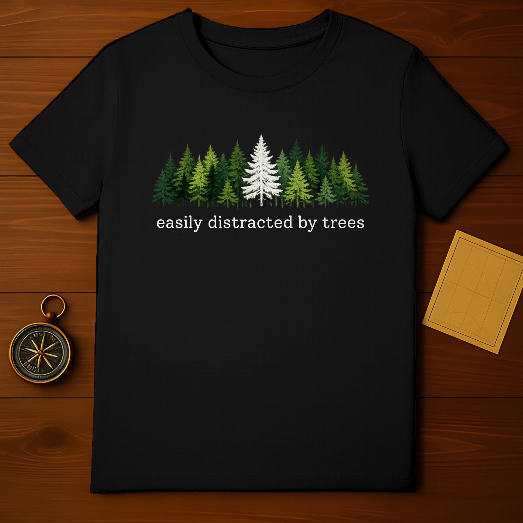 Easily Distracted by Trees Graphic Tee Shirt