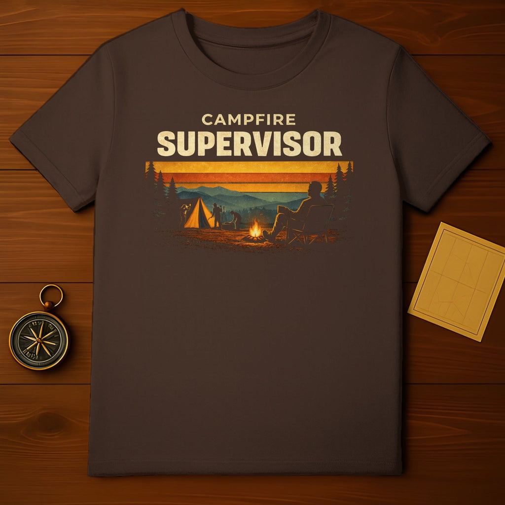 Campfire Supervisor Graphic T-Shirt camping product