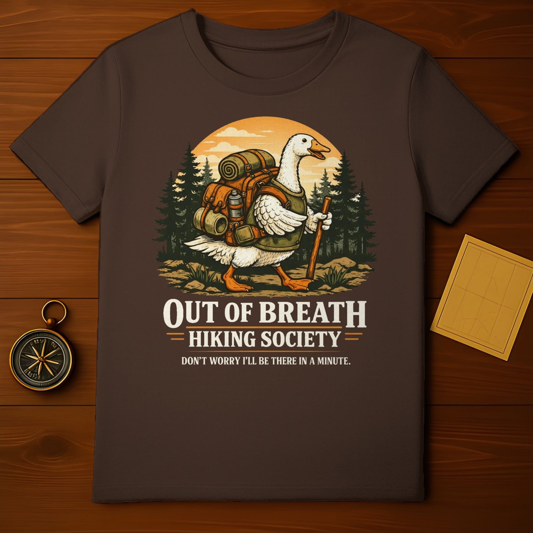 Out of Breath Hiking Society Funny Goose Product