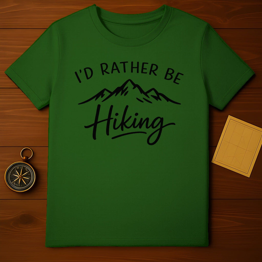 I'd Rather Be Hiking Graphic Tee Shirt