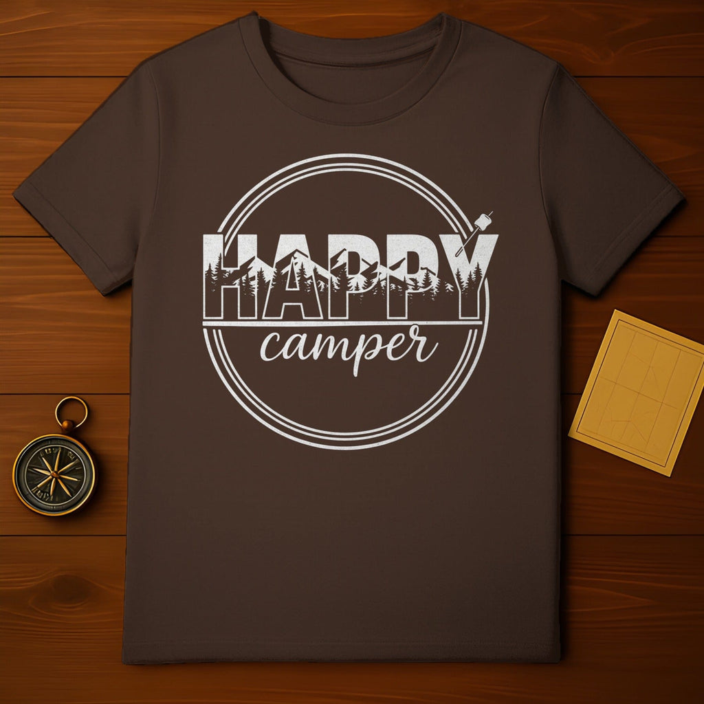 Happy Camper Graphic Design T-Shirt Product