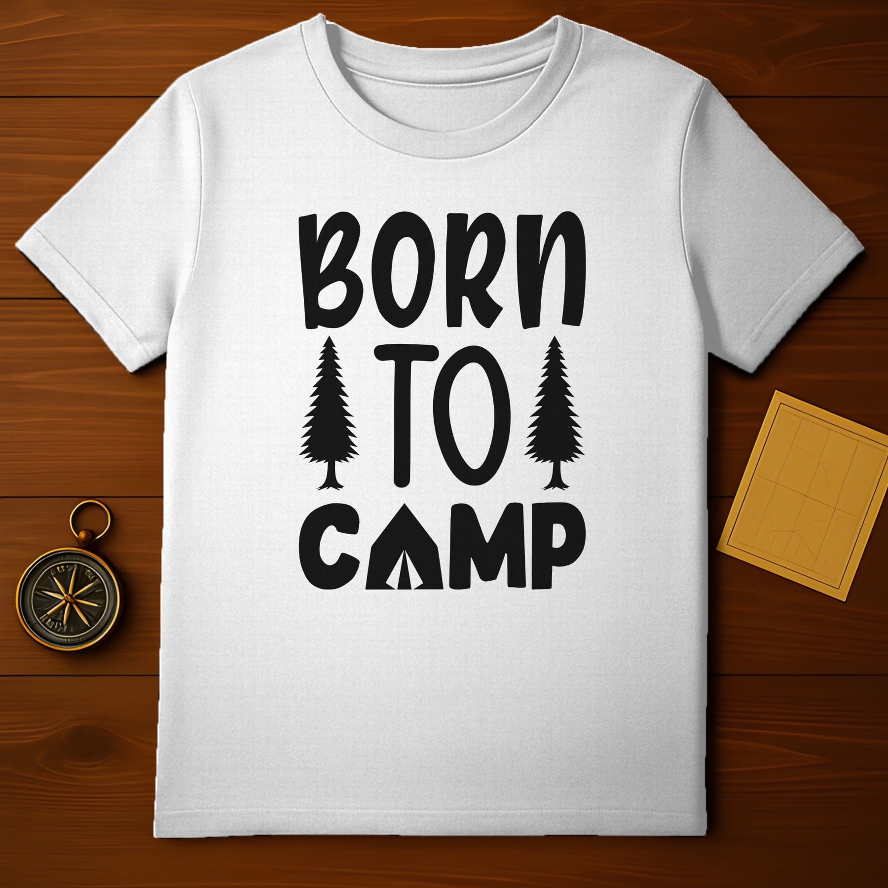 Born to Camp Graphic Tee Camping Enthusiast Shirt