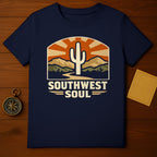 SOUTHWEST SOUL Saguaro Cactus Desert Mountains Sunset product type
southwest soul, saguaro cactus, desert landscape, mountain scene, sunset graphic, retro design, vintage style, nature graphic, adventure tee, western vibe, arizona style, new mexico, road trip shirt, explore usa, boho fashion, outdoor shirt, cactus art, desert sun, graphic tee, travel apparel