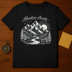 Adventure Awaits Mountain Landscape Design T-shirt