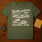 Yellowstone National Park Scenic Bison T-Shirt