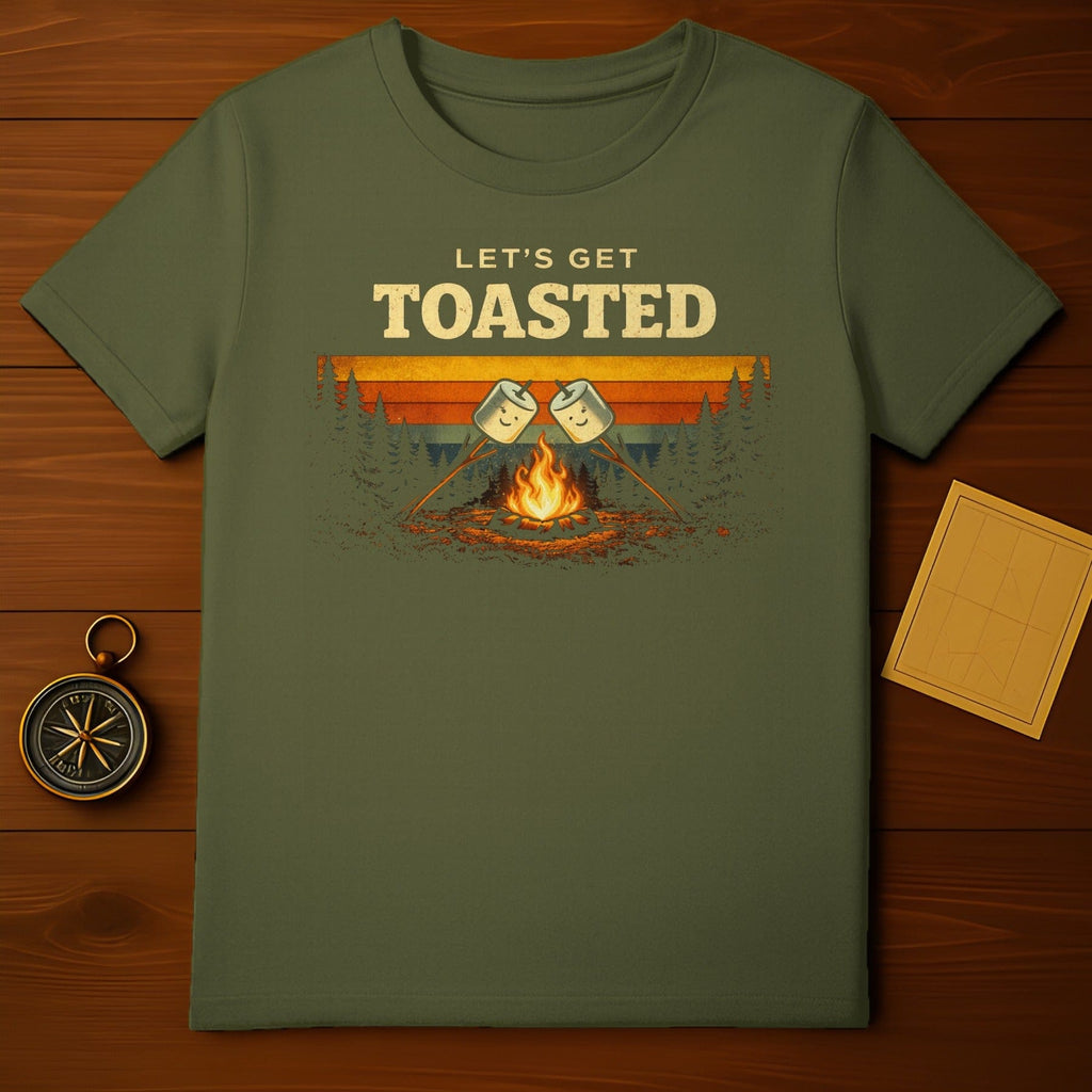 Let's Get Toasted Campfire Themed T-shirt